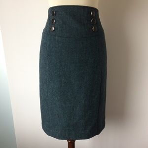 Express High Waisted Wool Blend Skirt